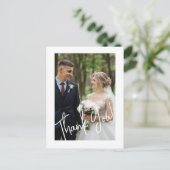 Modernes Dankeschön für Ihr Hochzeitsstipendium - Postkarte (Stehend Vorderseite)