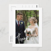 Modernes Dankeschön für Ihr Hochzeitsstipendium - Postkarte (Vorne/Hinten)