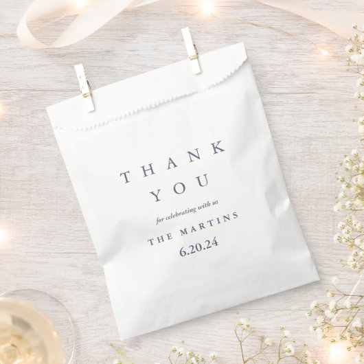 Modernes Dankeschön für Lila Hochzeit Geschenktütchen (Ausgeschnitten)