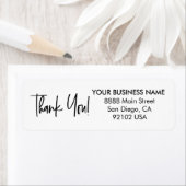 Modernes Dankeschön-Skript Business Rücksendeadres (Insitu)