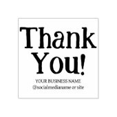 Modernes Dankeschön, Verpackungsgeschäft Gummistempel (Prägung)