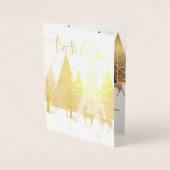 Modernes 'Das blaue und goldene Unternehmen der Sa Folienkarte (Vorderseite)