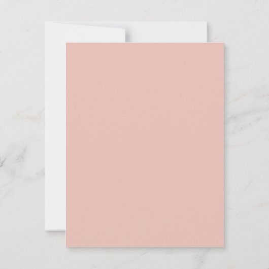 Modernes Date Siegel Blush Pink Wedding RSVP Save The Date (Rückseite)