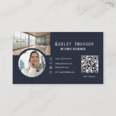 Modernes Dekor des Calligraphy House Räume Designe Visitenkarte (Rückseite)