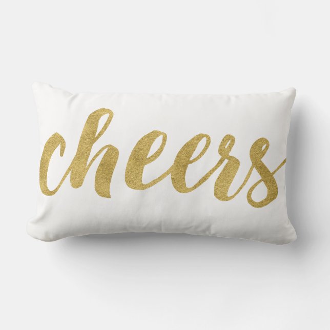 Modernes Dekor für Goldene Feiertage Lendenkissen (Vorderseite)