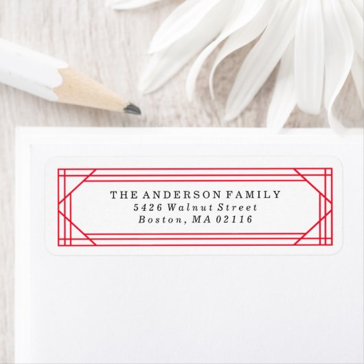 Modernes Dekor in Rot und Weiß | Urlaub (Insitu)