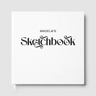 Modernes Dekorationsbuch Elegante Typografie Gästebuch