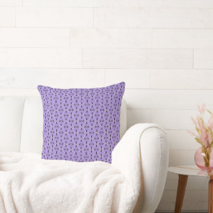 Modernes Dekorationsmittel Lavendel und Schwarzes Kissen