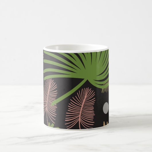 Modernes Dekorationsmuster aus Foliage Kaffeetasse (Mittel)