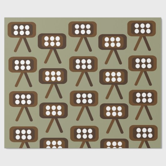 Modernes dekoratives Set des Fernsehens aus dem Mi Geschenkpapier (Flach)