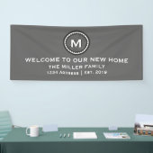 Modernes dekoratives Welcome Housewarming Party Banner (Messe)