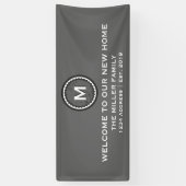 Modernes dekoratives Welcome Housewarming Party Banner (Vertikal)