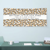 Modernes dekoratives Welcome Housewarming Party Banner (Messe)