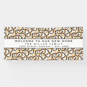 Modernes dekoratives Welcome Housewarming Party Banner