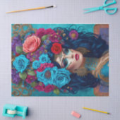 Modernes Dekoupage Blume Krongewebe Papier (Basteln)