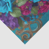 Modernes Dekoupage Blume Krongewebe Papier (Detail)