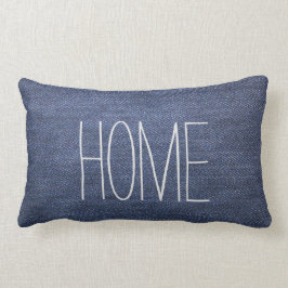 Modernes Denim der blauen Jeans kundenspezifisches Lendenkissen