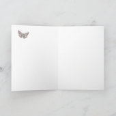 Modernes Denken mit wunderschönem weißen Engel Karte (Innenseite)