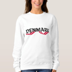 Modernes Denmark-Skandinavien Flaggenstaat Souveni Sweatshirt