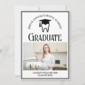 Modernes Dental School Foto Custom Abschluss Ankündigung (Vorderseite)