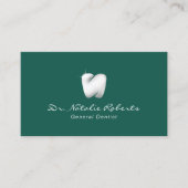 Modernes Dental Tooth Logo Eleganter Aquamariner Z Terminkarte (Vorderseite)