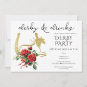 Modernes Derby & Drinks Party Race Race Reitsport Einladung (Vorderseite)