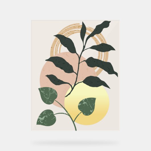 Modernes Design Acrylschild (Vorderseite)