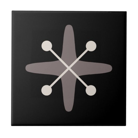 Modernes Design aus dem Mittelalter Fliese (Vorderseite)