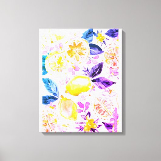 modernes Design aus Limonade, exotisches Design Leinwanddruck (Vorderseite)