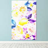 modernes Design aus Limonade, exotisches Design Leinwanddruck (Insitu (Holzboden))