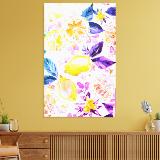 modernes Design aus Limonade, exotisches Design Leinwanddruck (Insitu (Wohnzimmer))