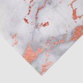 Modernes Design aus weißem und Rose-Gold-Marmor Seidenpapier (Detail)