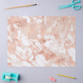Modernes Design aus weißem und Rose-Gold-Marmor Seidenpapier (Basteln)