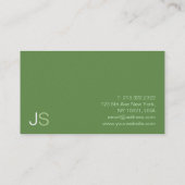 Modernes Design Beruflich Eleganter Golflehrer Visitenkarte (Rückseite)