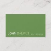 Modernes Design Beruflich Eleganter Golflehrer Visitenkarte (Vorderseite)