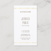 Modernes Design Beruflicher Glamour Visitenkarte (Rückseite)