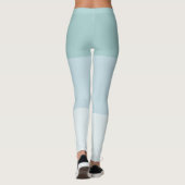 Modernes Design Blau Grün Elegantes Template Paste Leggings (Rückseite)