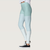 Modernes Design Blau Grün Elegantes Template Paste Leggings (Links)