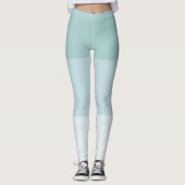 Modernes Design Blau Grün Elegantes Template Paste Leggings (Vorderseite)