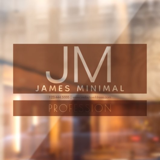 Modernes Design | braun und transparent klar Fensteraufkleber (Blatt 2)