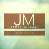 Modernes Design | braun und transparent klar Fensteraufkleber (Blatt 3)