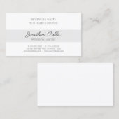 Modernes Design Corporate Stilvoll Sleek Schlicht Visitenkarte (Vorne/Hinten)