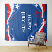 Modernes Design der amerikanischen Flagge Wandteppich (Beispiel (Horizontal))