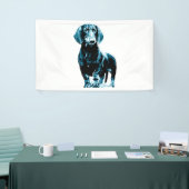 Modernes Design der Dackel Banner (Messeveranstaltung)