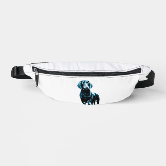Modernes Design der Dackel Bauchtasche (Vorderseite)