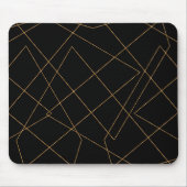Modernes Design der geometrischen Linien Gold & Sc Mousepad (Vorne)