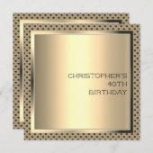 Modernes Design der Männerpartei Einladung (Vorne/Hinten)