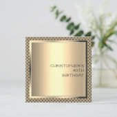 Modernes Design der Männerpartei Einladung (Stehend Vorderseite)