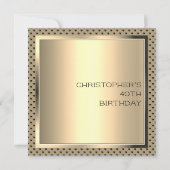 Modernes Design der Männerpartei Einladung (Vorderseite)