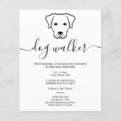 Modernes Design der Minimalistischen Dog Line - Hu Flyer (Vorne)